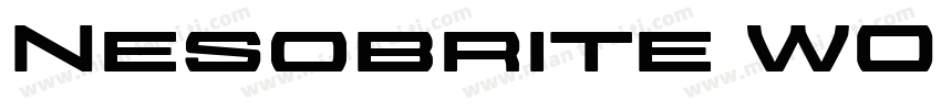 Nesobrite W05 Expanded Black字体转换